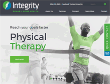 Tablet Screenshot of integrityrehab.net